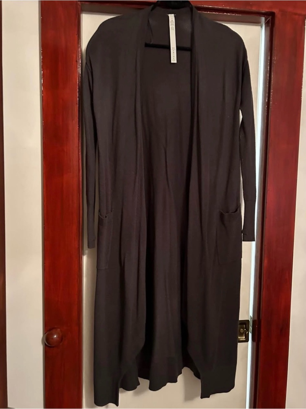 lululemon athletica Long Cardigan in Charcoal